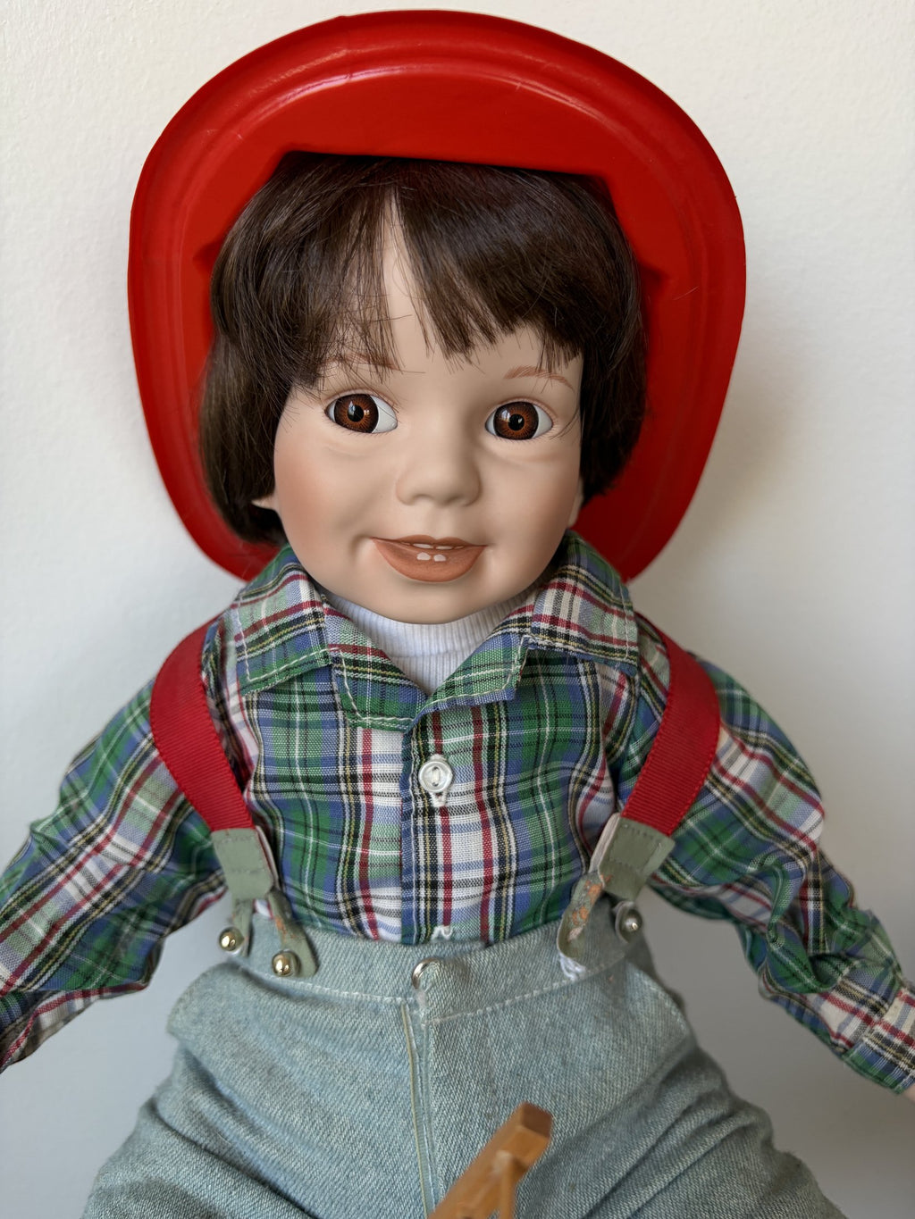 Danbury Mint ‘David’ Fire Chief Porcelain Doll by Elke Hutchens