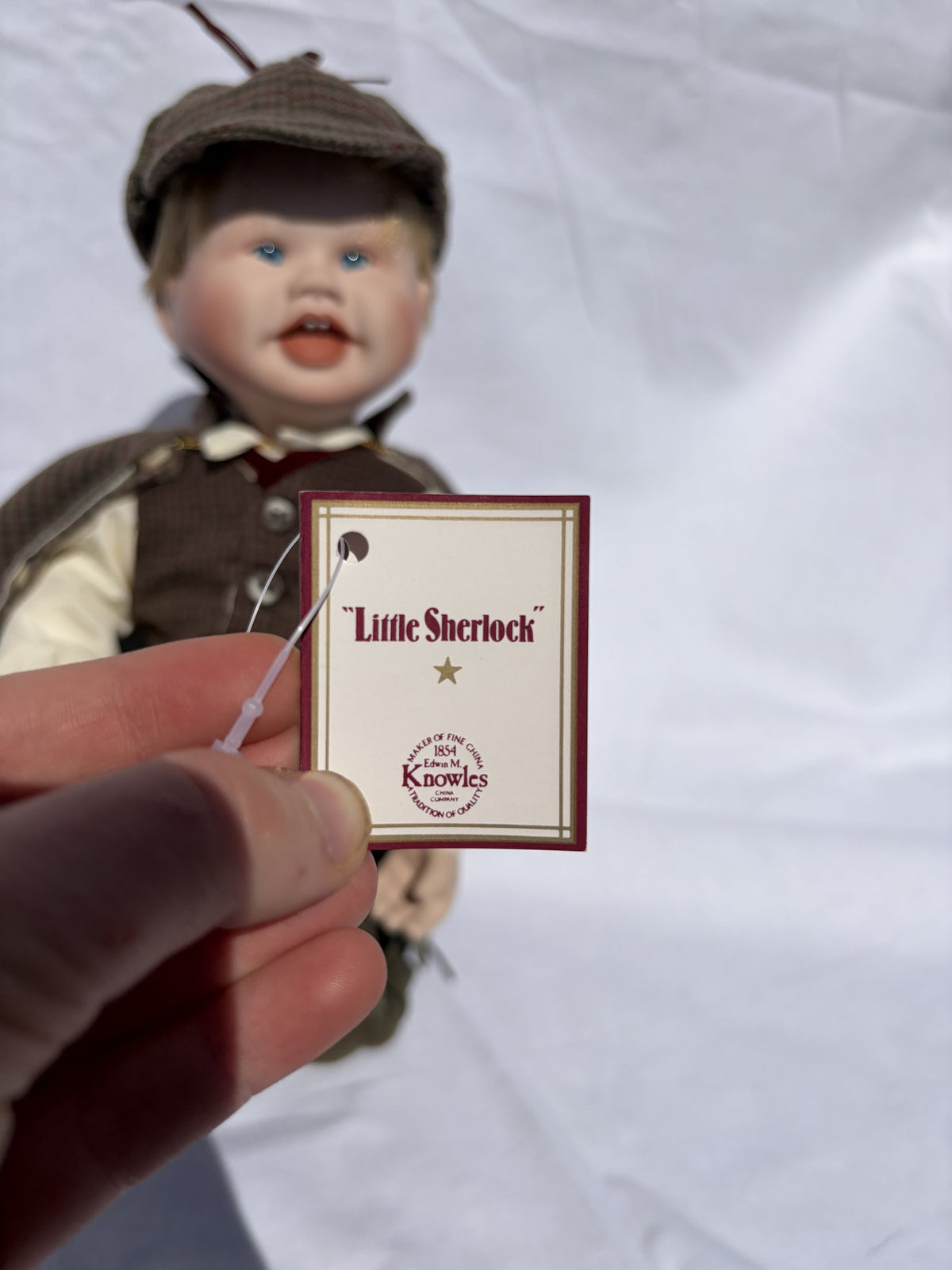 Edwin M. Knowles ‘Little Sherlock’ Porcelain Doll – Born to be Famous