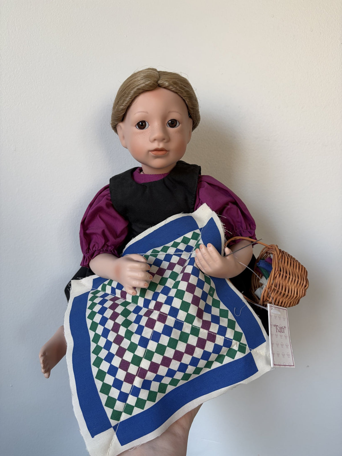 Amish Blessings Ruth Porcelain Doll by Julie Good Kruger