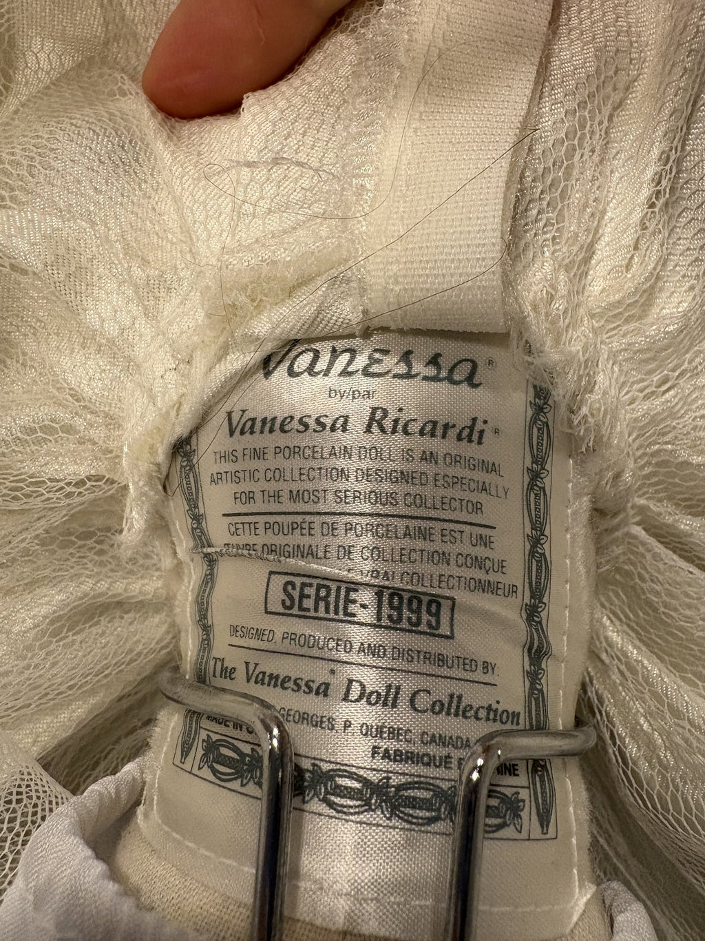 Vanessa Ricardi Porcelain Doll – 18″ – Vanessa Doll Collection 1999