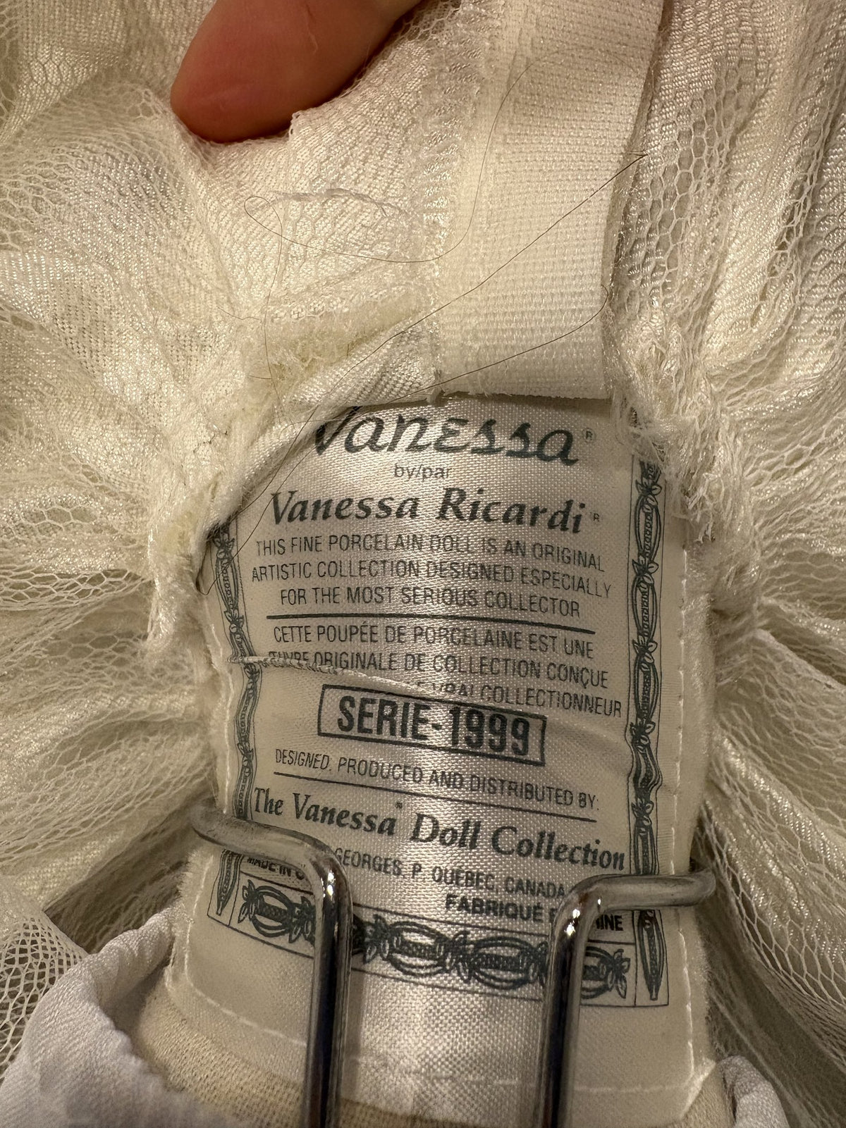 Vanessa Ricardi Porcelain Doll – 18″ – Vanessa Doll Collection 1999