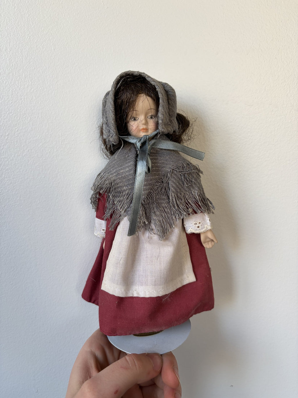Set of Small Vintage Porcelain Dolls in International Costumes