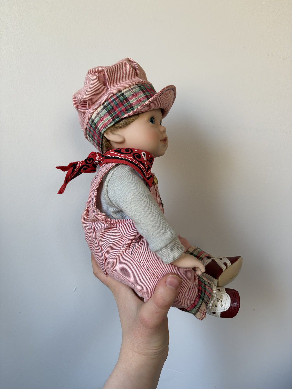 Danbury Mint 1990 Train Engineer Jimmy Porcelain Doll by Elke Hutchens