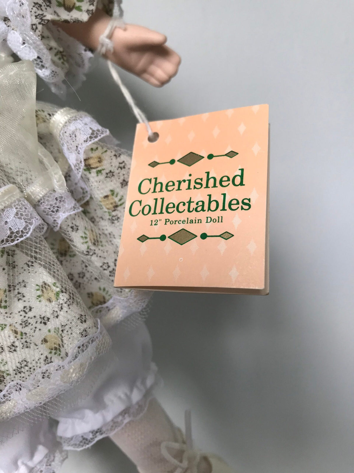 “Michelle” Cherished Dolls Porcelain Doll — Floral & Lace Dress