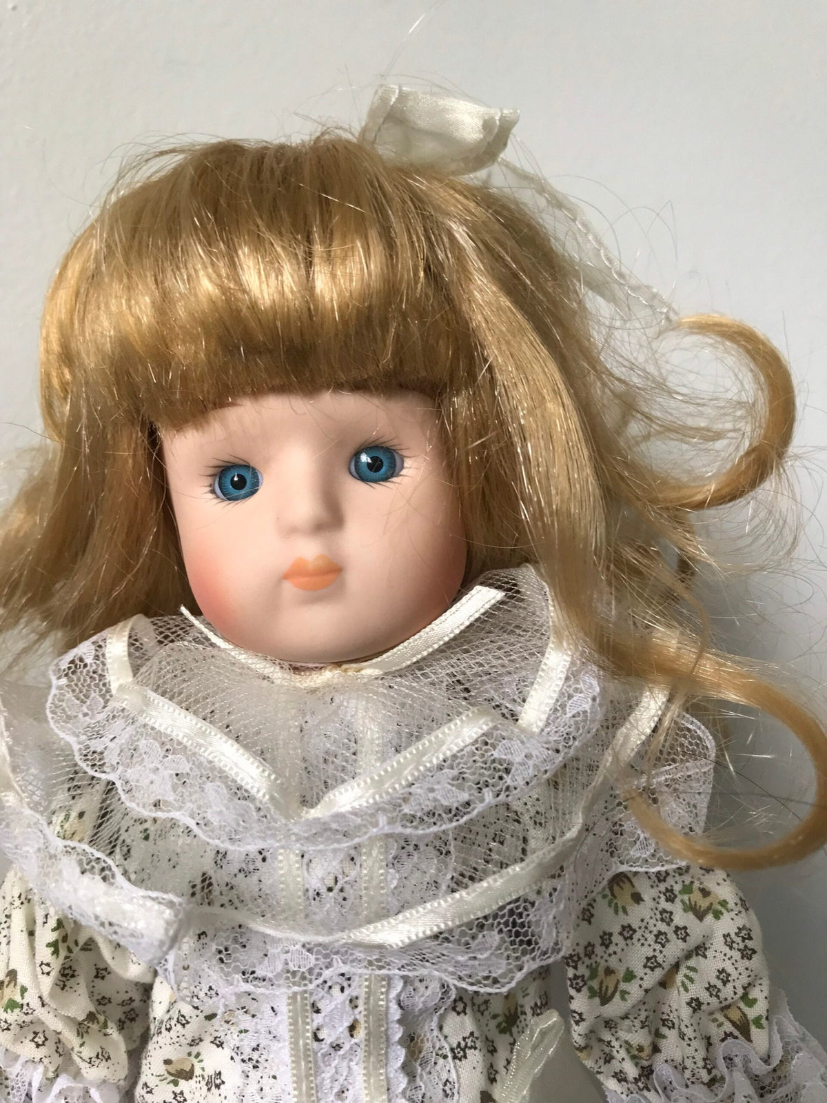 Michelle Cherished Dolls Porcelain Doll — Floral & Lace Dress