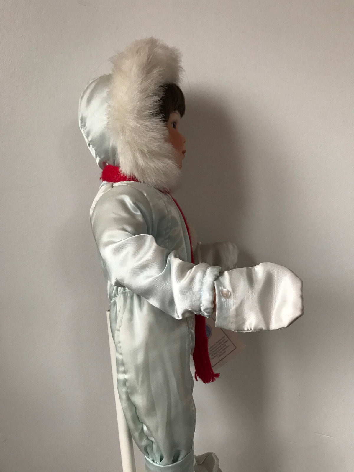 The Hamilton Collection “Winter Angel” Porcelain Doll — Snowsuit with Fur Hood