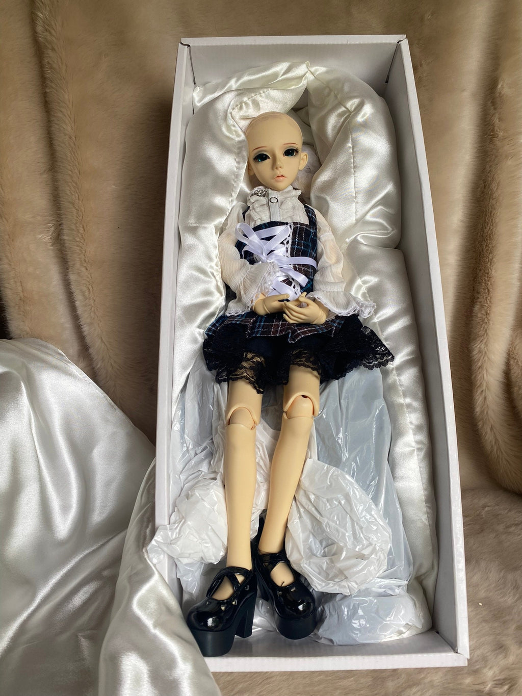 LOVE BJD Ball-Jointed Doll — with 3 Outfits, Wigs & Accessories, in Box