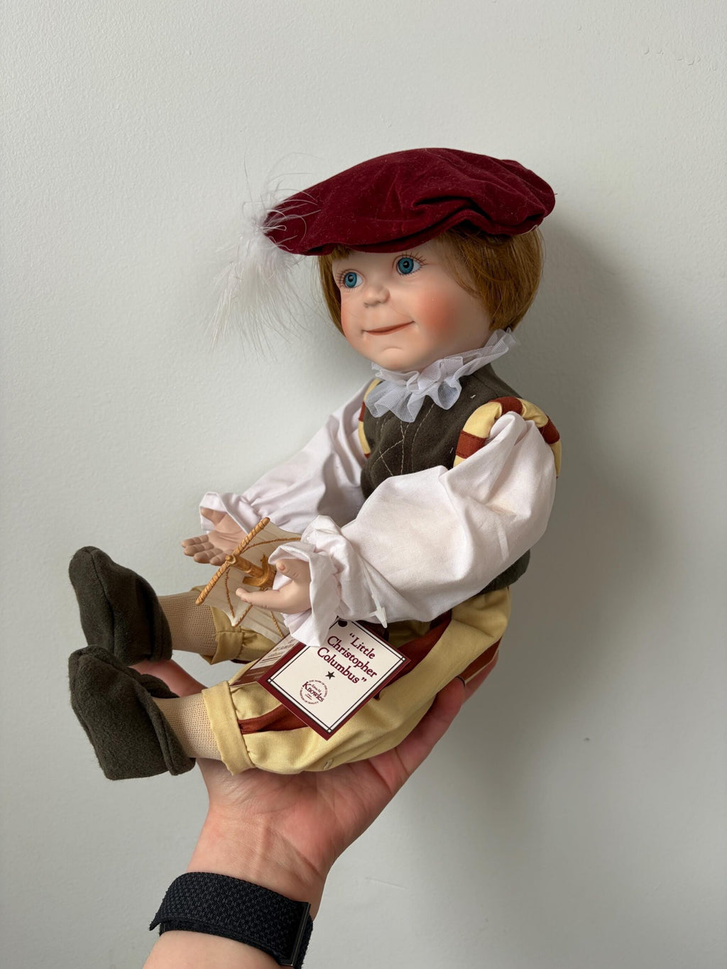 Edwin M. Knowles “Little Christopher Columbus” Porcelain Doll — Born To Be Famous