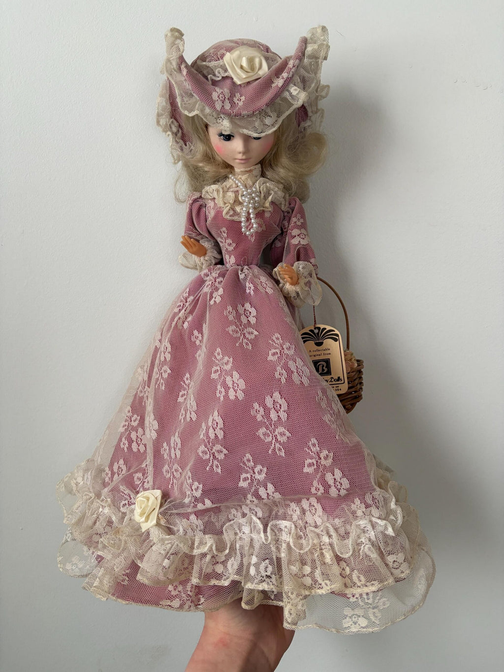 June — Bradley Doll Collection — Vintage Fabric-Face Doll — 15″