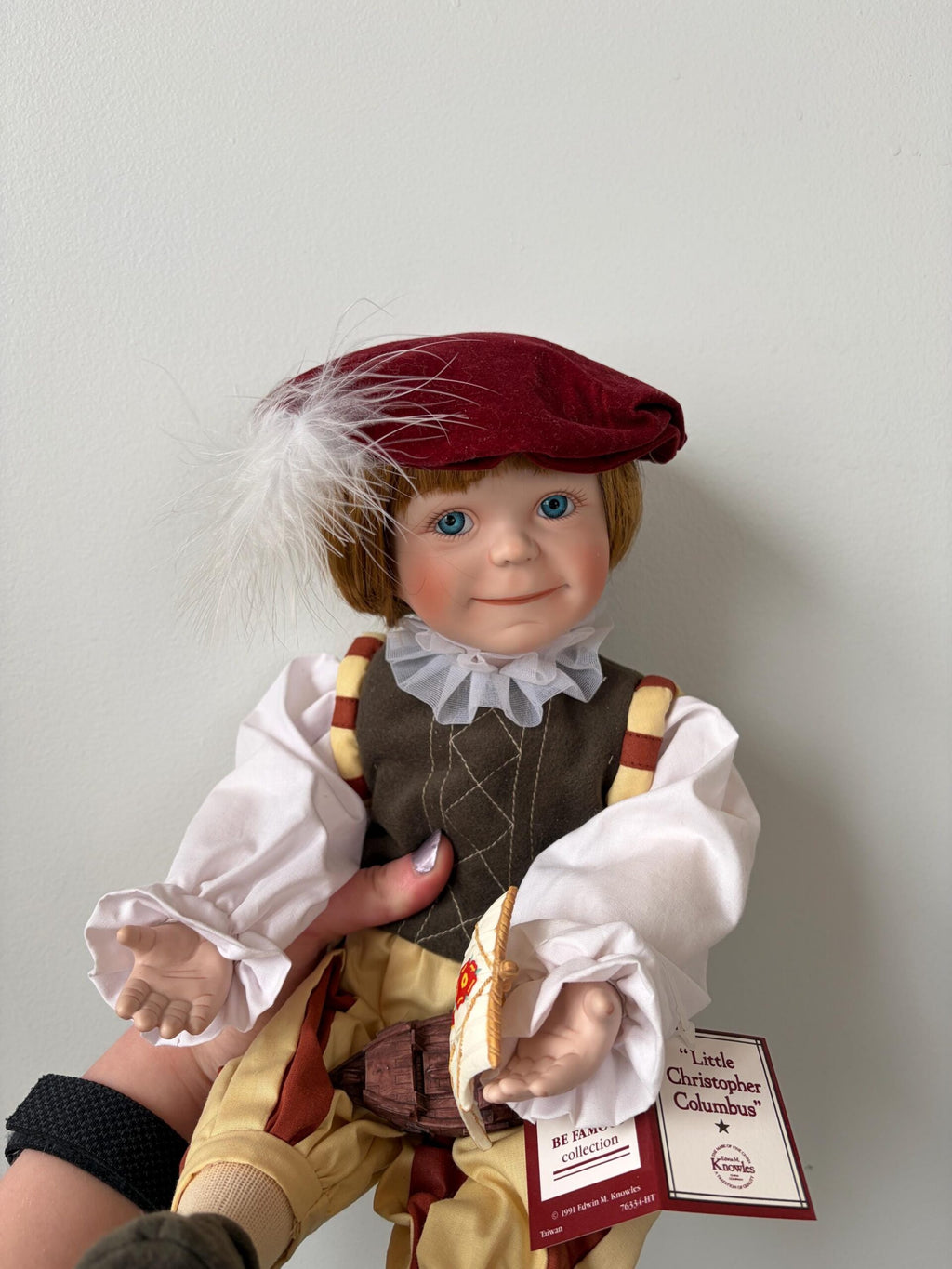 Little Christopher Columbus — Born To Be Famous — Edwin M. Knowles Collector Plate — 10″