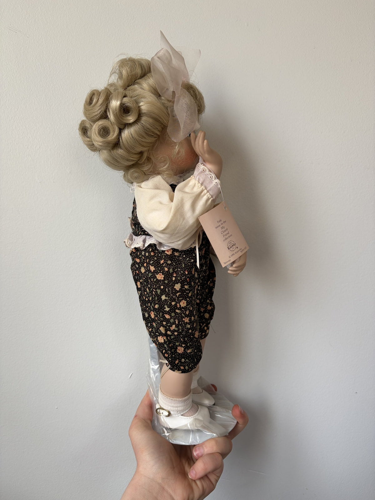 Jan Goodyear Porcelain Doll ‘Evie’ Boo Bear & Me 1991 Knowles