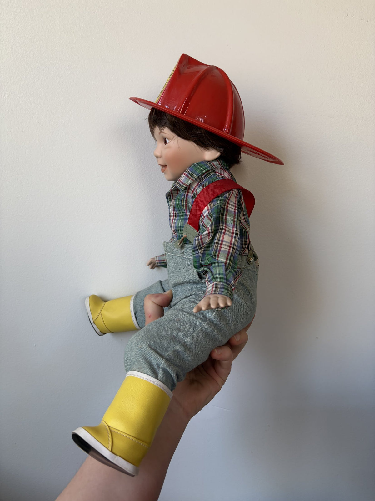 Danbury Mint ‘David’ Fire Chief Porcelain Doll by Elke Hutchens