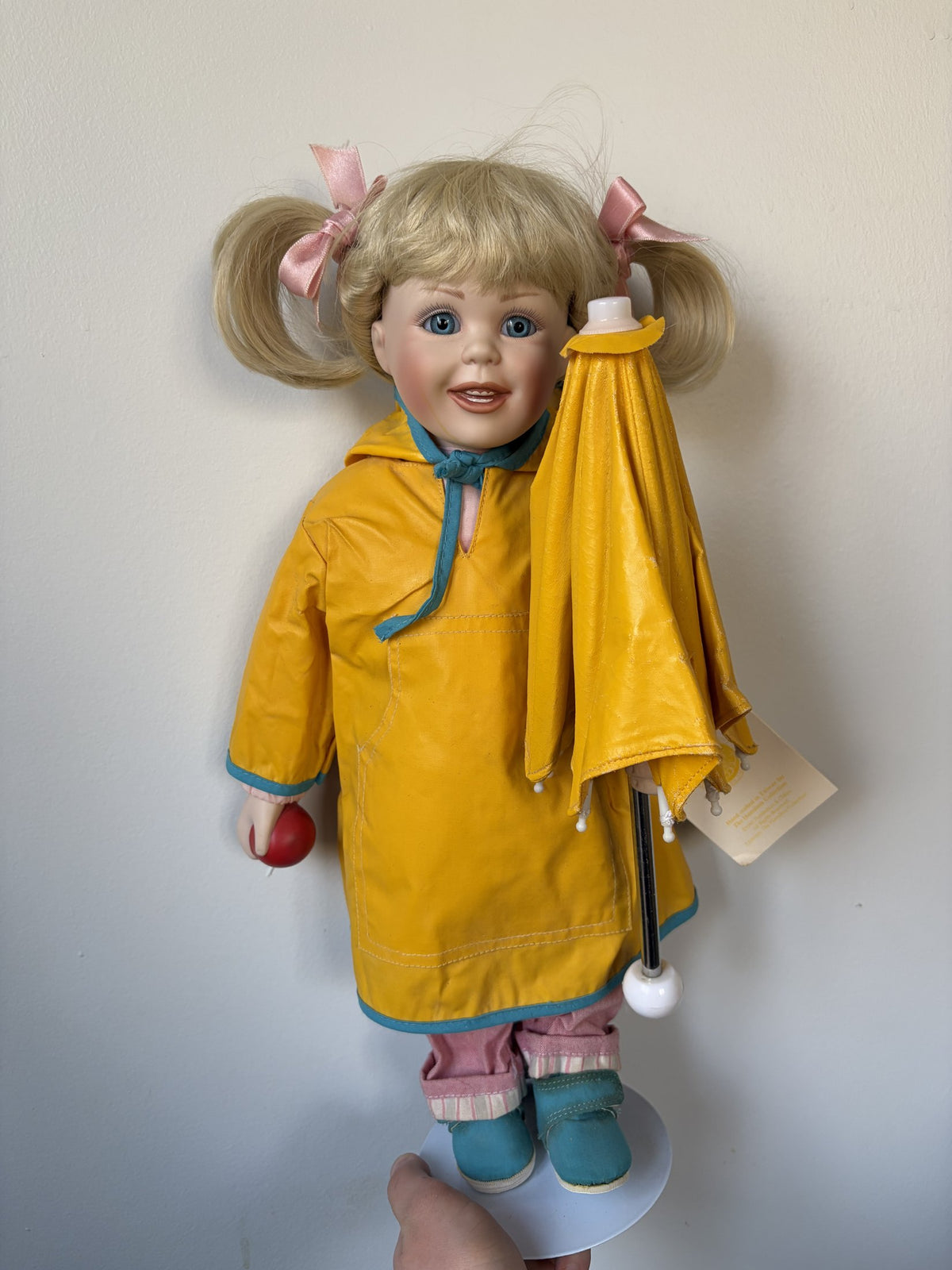 Rainy Day Pals Porcelain Doll by The Hamilton Collection