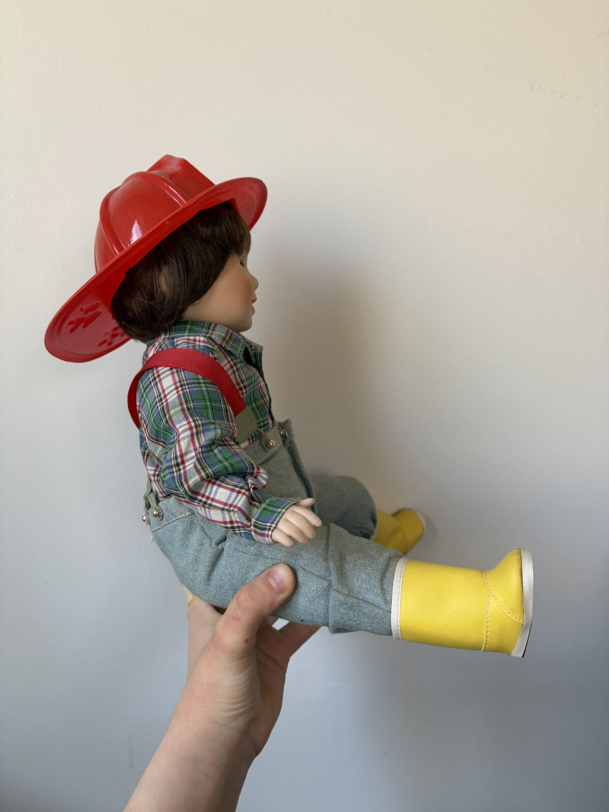 Danbury Mint ‘David’ Fire Chief Porcelain Doll by Elke Hutchens
