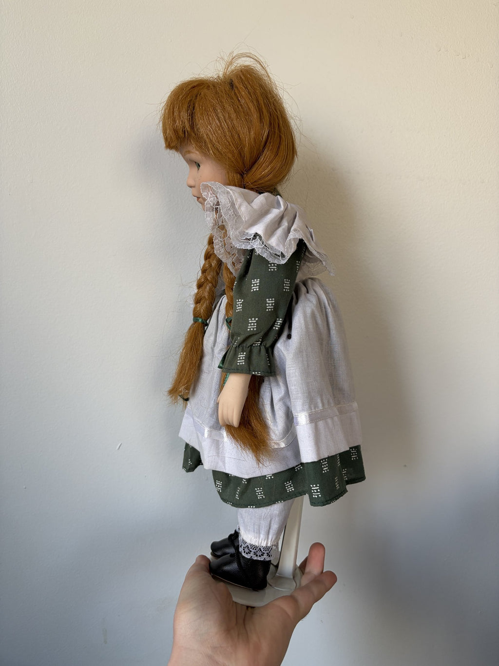 Anne of Green Gables Porcelain Doll with Red Hair and Braids