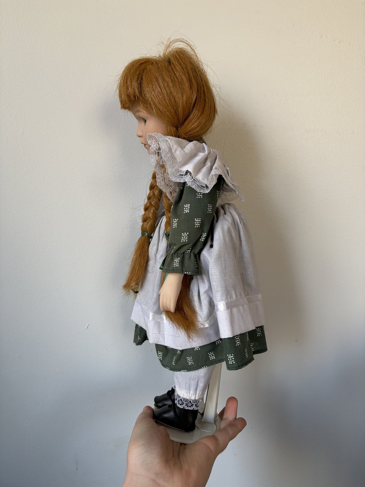 Anne of Green Gables Porcelain Doll with Red Hair and Braids