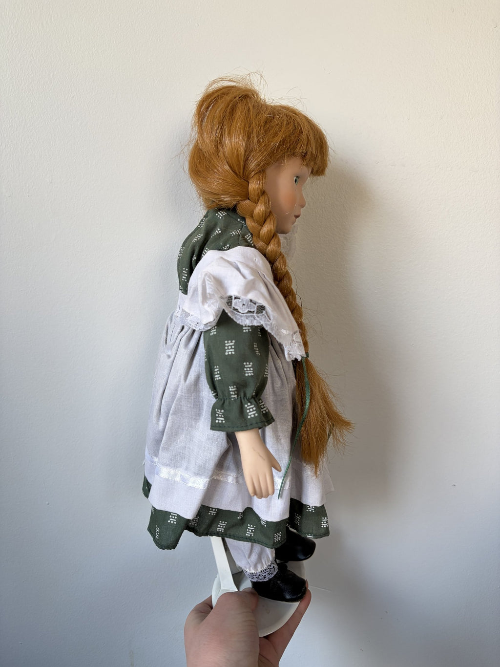 Anne of Green Gables Porcelain Doll with Red Hair and Braids