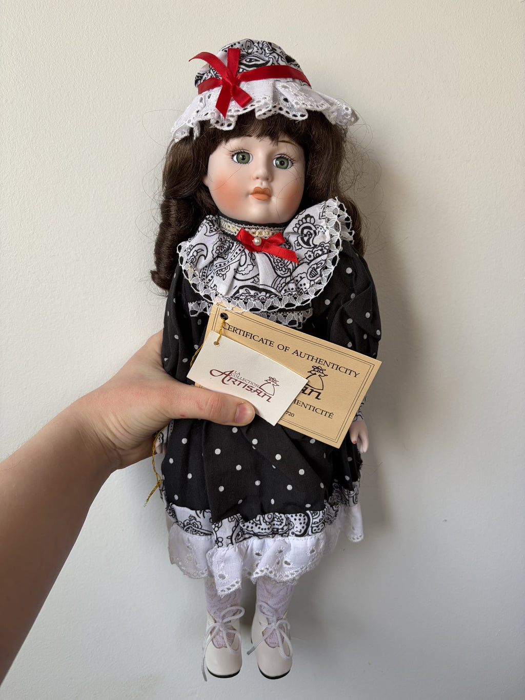 Artisan Collection Porcelain Doll with Certificate of Authenticity