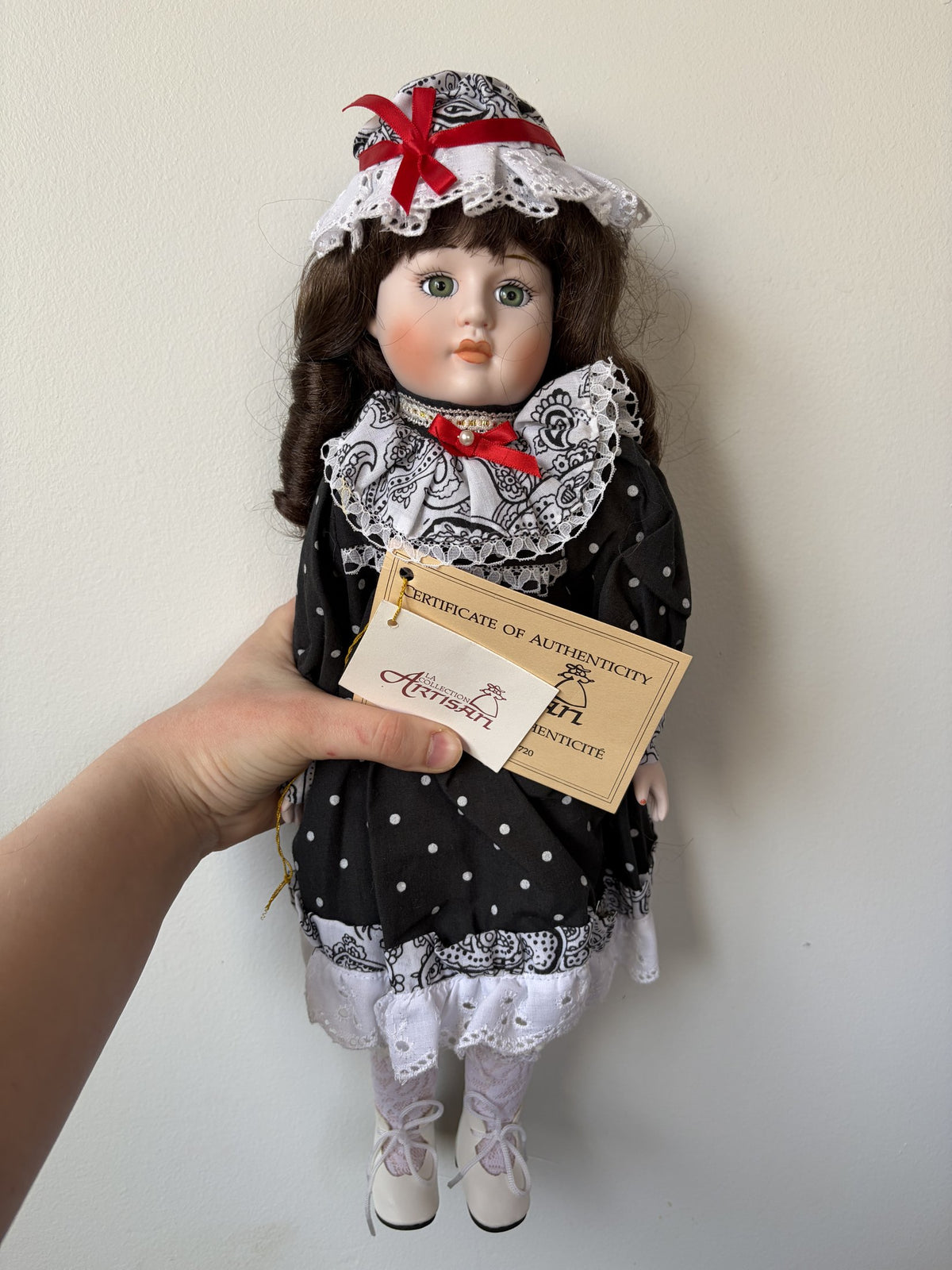 Artisan Collection Porcelain Doll with Certificate of Authenticity