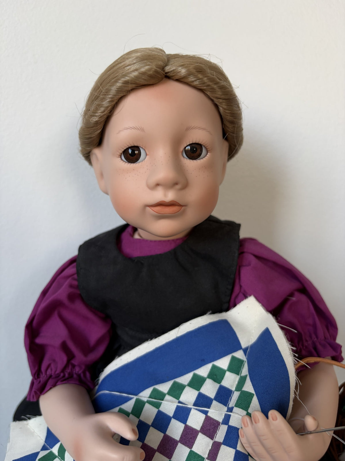 Amish Blessings Ruth Porcelain Doll by Julie Good Kruger