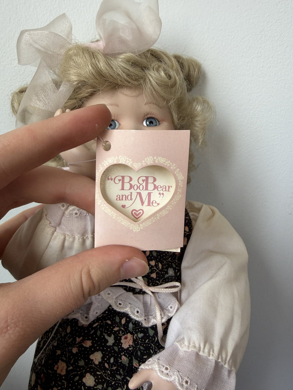 Jan Goodyear Porcelain Doll ‘Evie’ Boo Bear & Me 1991 Knowles
