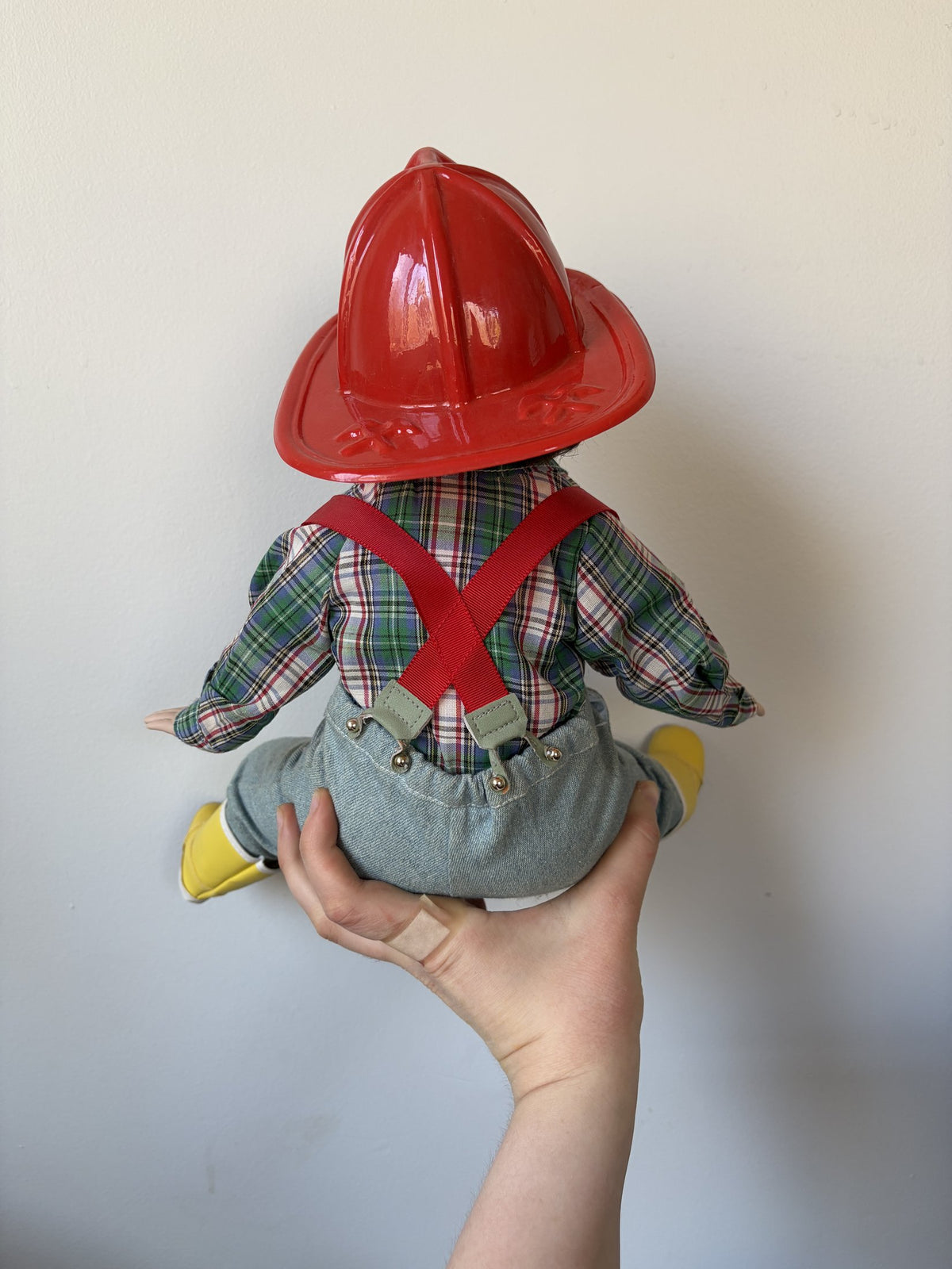 Danbury Mint ‘David’ Fire Chief Porcelain Doll by Elke Hutchens