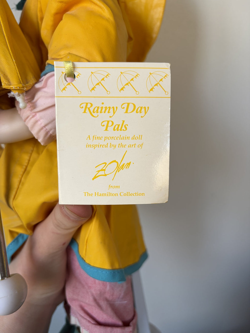 Rainy Day Pals Porcelain Doll by The Hamilton Collection
